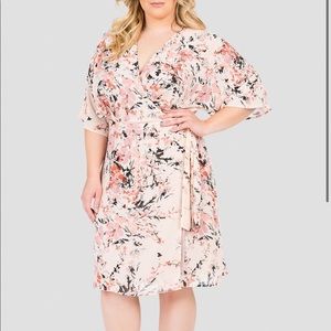 Candice Georgette Wrap Dress. Floral dress